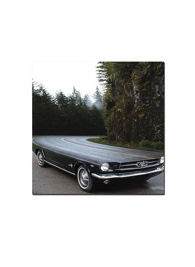 لوحة فنية جدارية بتصميم فني بصري متعدد الألوان 30 x 30سم