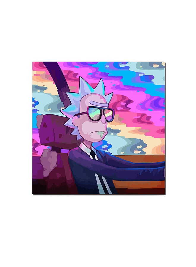 أتيك لوحة فنية لديكور الحائط بتصميم مسلسل Rick And Morty متعدد الألوان 30 x 30Ø³Ù†ØªÙŠÙ…ØªØ± 