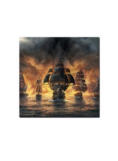 Skull And Bones Game Wall Art Painting Multicolour 30 x 30cm