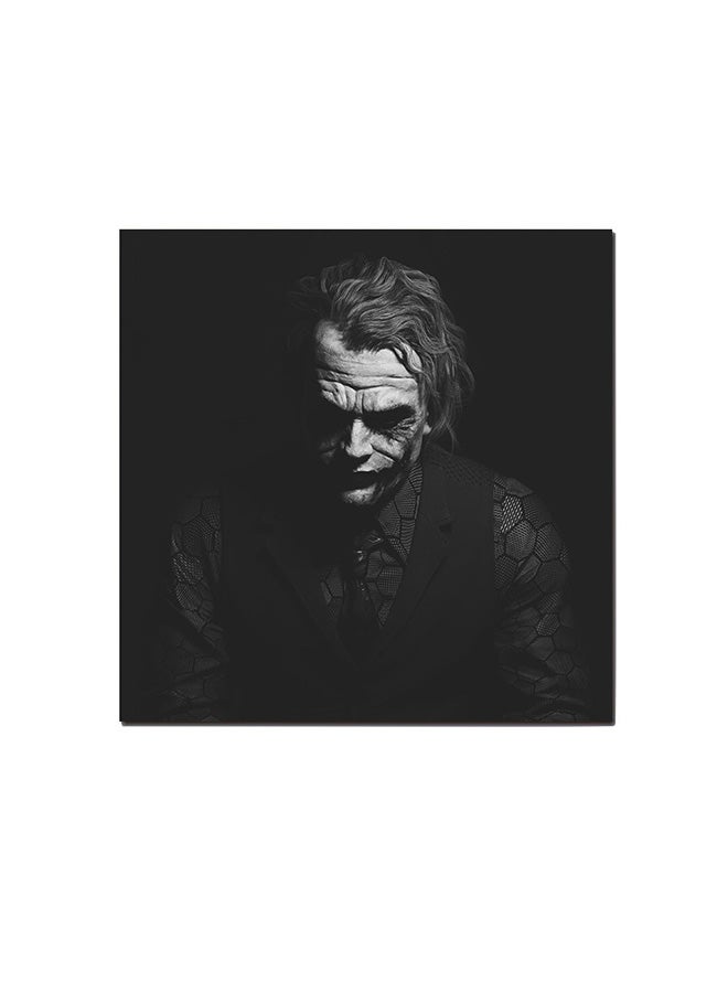 Joker Wall Art Painting Black/Grey 30 x 30centimeter