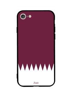 Protective Case Cover For Apple iPhone SE (2020) Maroon/White