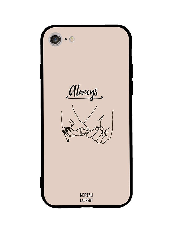 Moreau Laurent - Protective Case Cover For Apple iPhone SE (2020) Beige/Black - Image 1