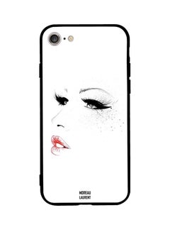 Protective Case Cover For Apple iPhone SE (2020) Black/White/Red