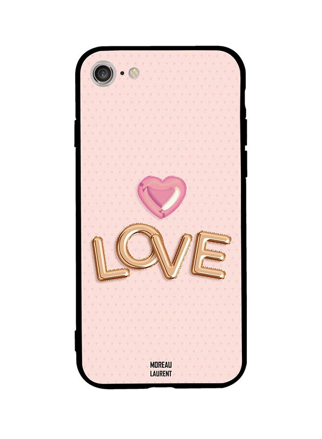 Moreau Laurent - Protective Case Cover For Apple iPhone SE (2020) Pink/Gold - Image 1