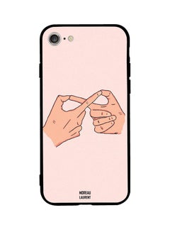 Protective Case Cover For Apple iPhone SE (2020) Beige/Pink/Black