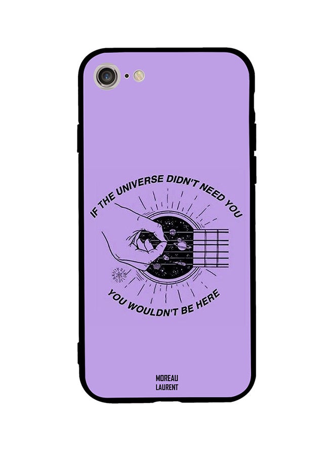 Moreau Laurent Protective Case Cover For Apple iPhone SE (2020) Purple/Black