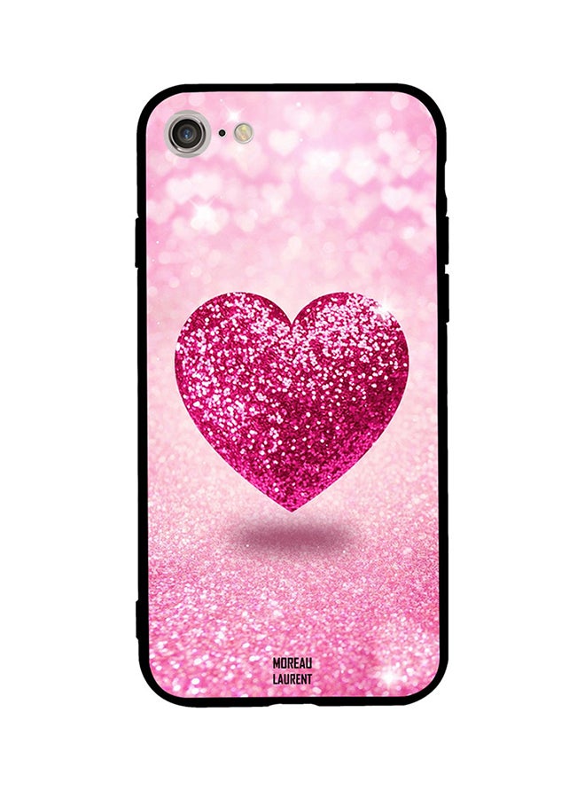 Moreau Laurent Protective Case Cover For Apple iPhone SE (2020) Pink/White