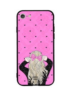 Protective Case Cover For Apple iPhone SE (2020) Pink/Black/Peach