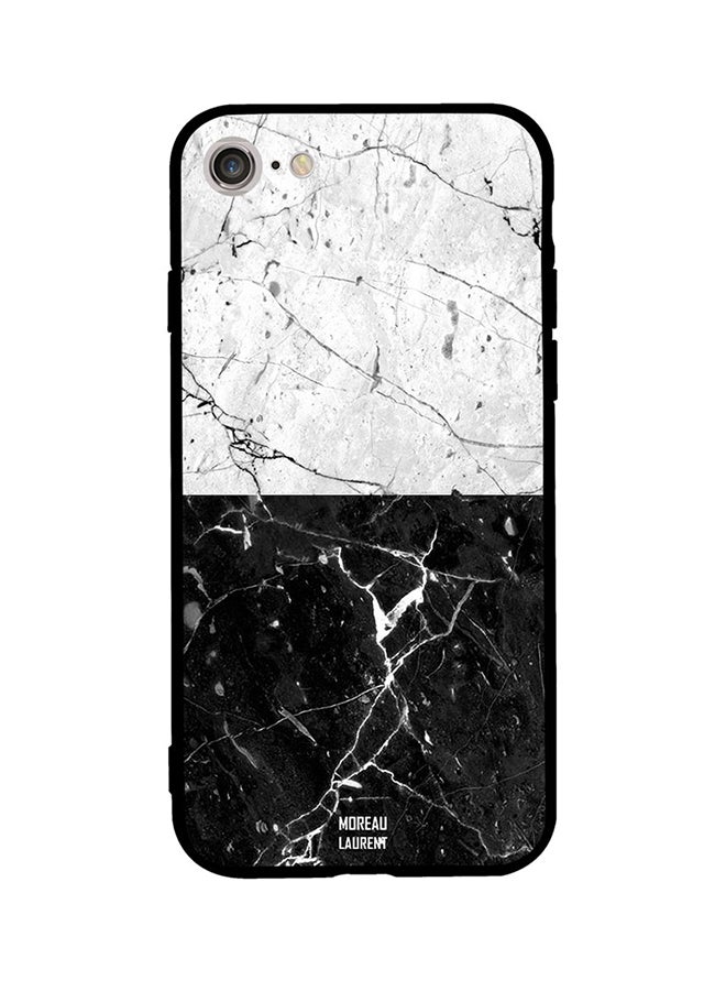 Moreau Laurent Protective Case Cover For Apple iPhone SE (2020) Black/White