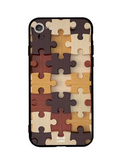 Protective Case Cover For Apple iPhone SE (2020) Brown/Beige/Yellow
