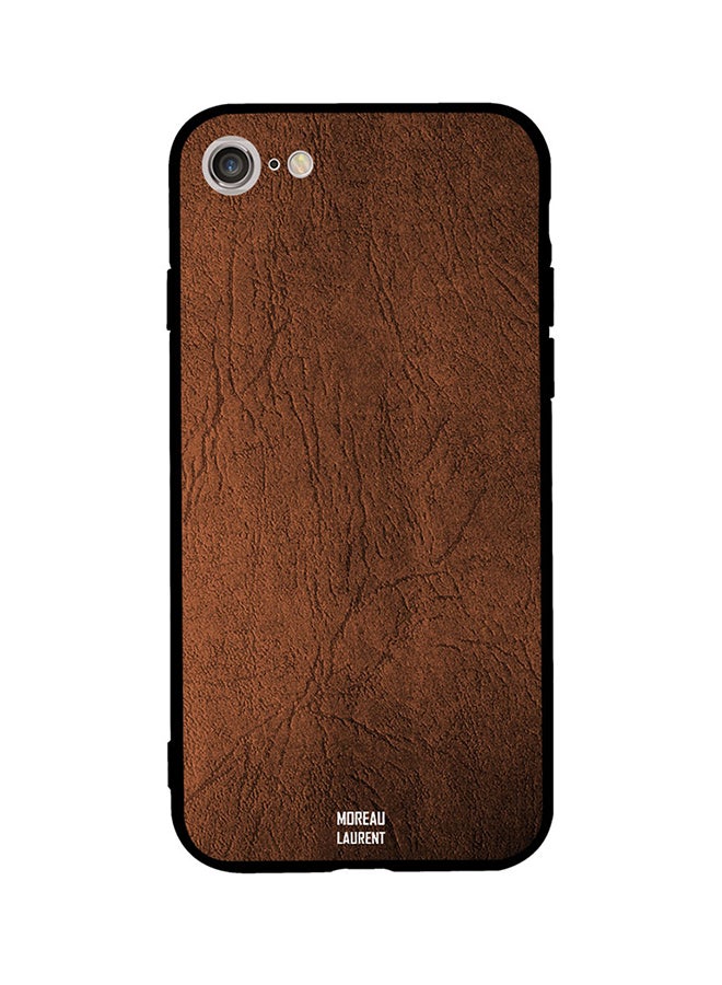 Moreau Laurent Protective Case Cover For Apple iPhone SE (2020) Brown 