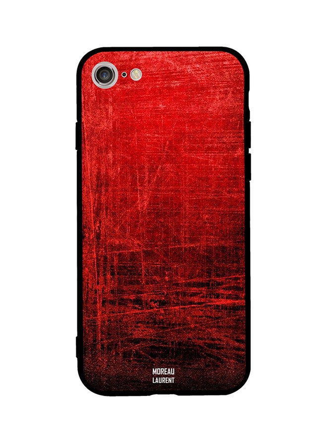 Moreau Laurent Protective Case Cover For Apple iPhone SE (2020) Red/Black