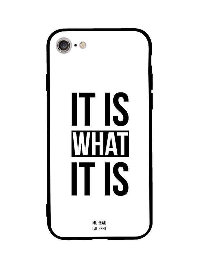 Moreau Laurent Protective Case Cover For Apple iPhone SE (2020) White/Black