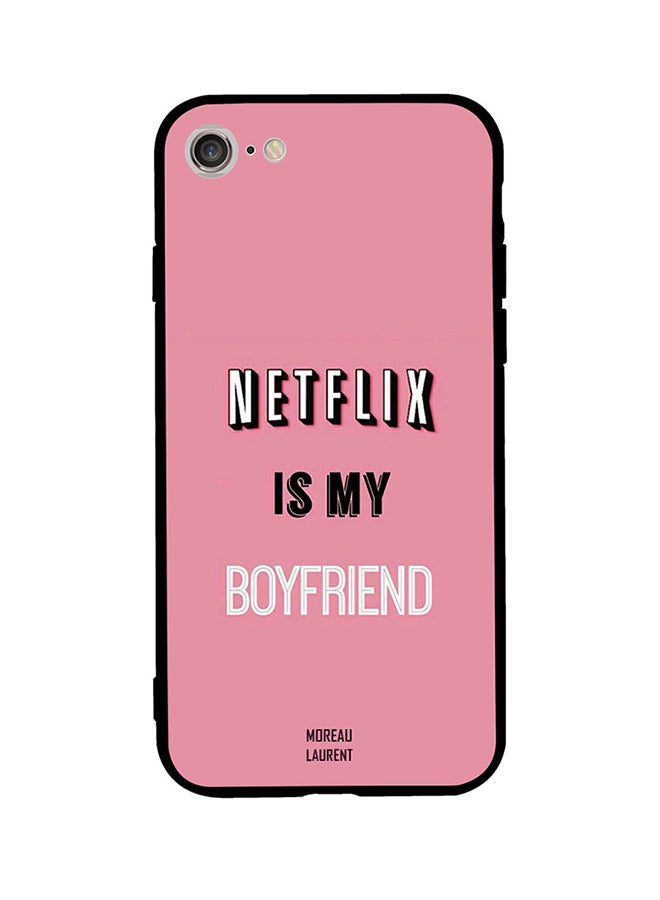 Moreau Laurent Protective Case Cover For Apple iPhone SE (2020) White/Black/Pink