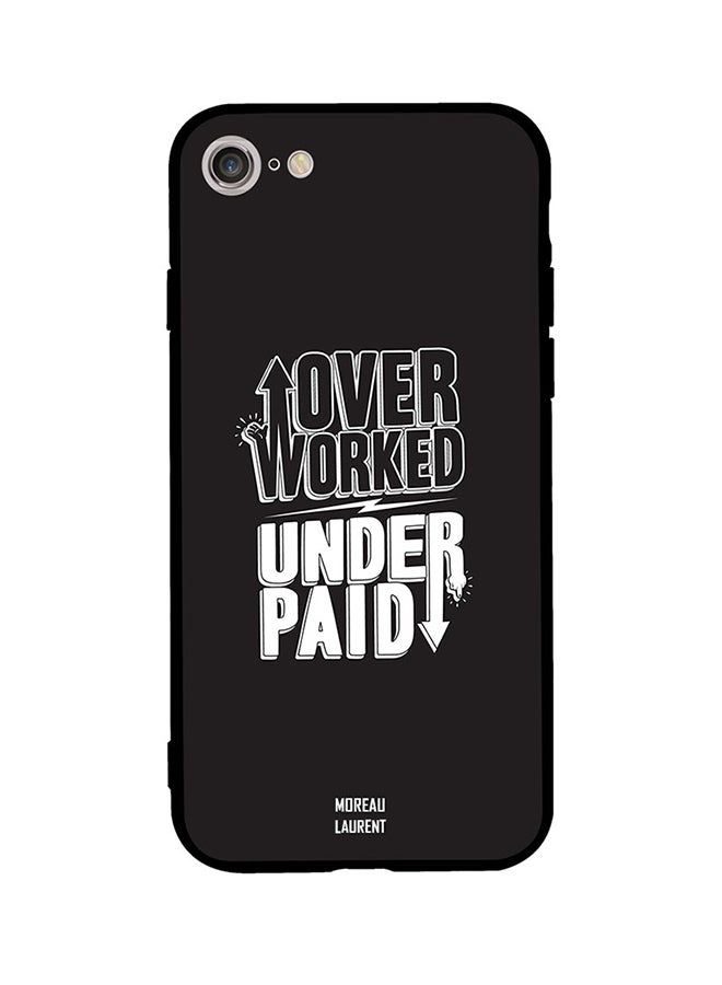 Moreau Laurent Protective Case Cover For Apple iPhone SE (2020) Black/White