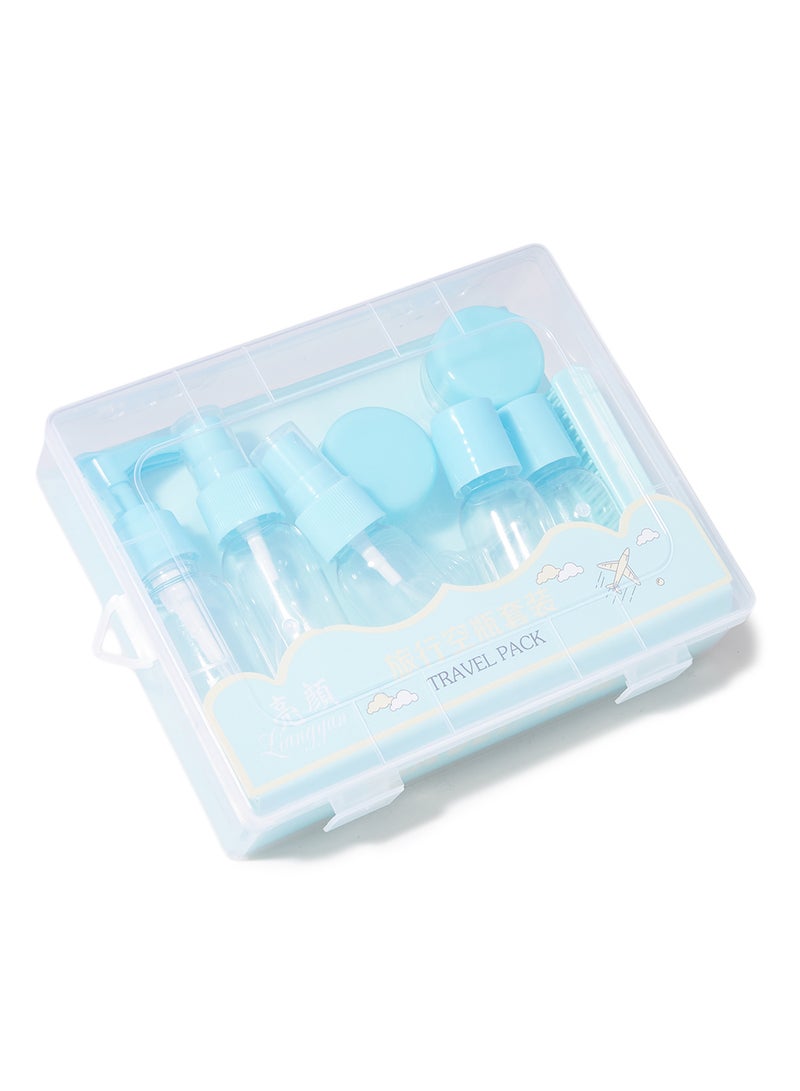 Portable Travel Empty Bottles Set Blue