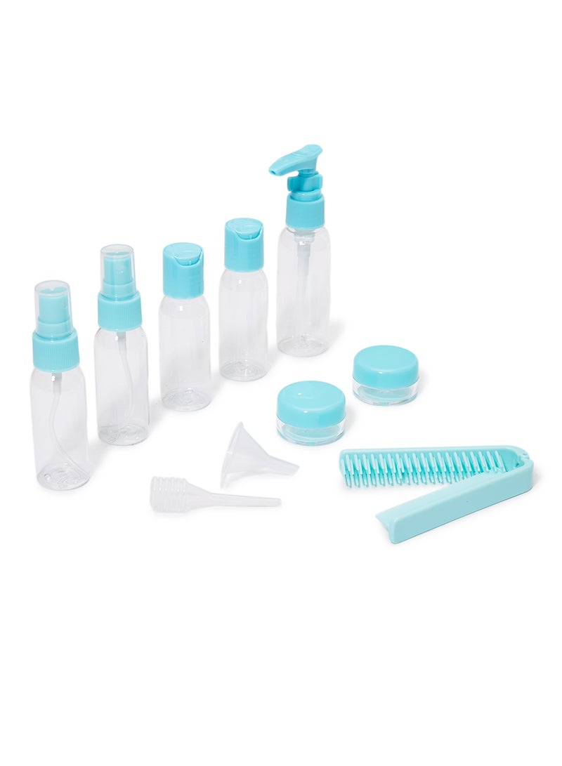 Portable Travel Empty Bottles Set Blue