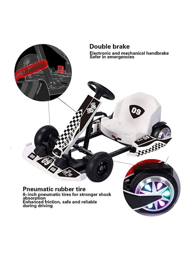 36 V Crazy Drift Electric Scooter Go Cart Kating Car With 4 Wheels For Kids White 83.6x65x33.4cm - v1587380704/N37016665A_4