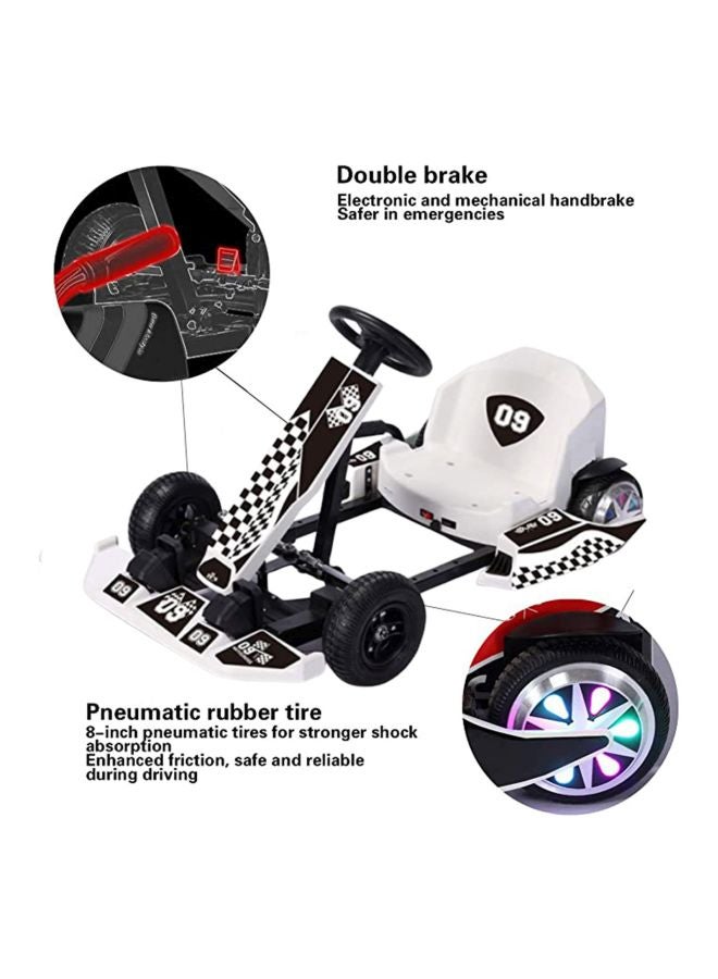 Cool Baby 36 V Crazy Drift Electric Scooter Go Cart Kating Car With 4 Wheels For Kids White 83.6x65x33.4cm - Image 3