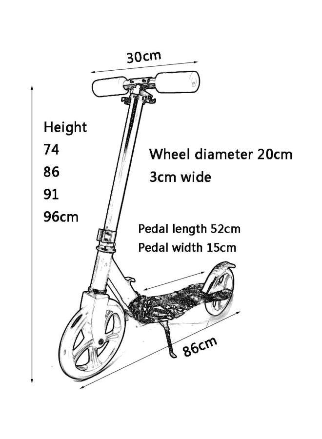 Cool Baby 2-Wheel Classic Pedal Scooter Red - Image 4