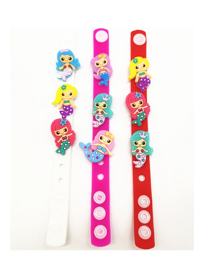 5-Piece Silicone Slap Bracelet Set MTA0404