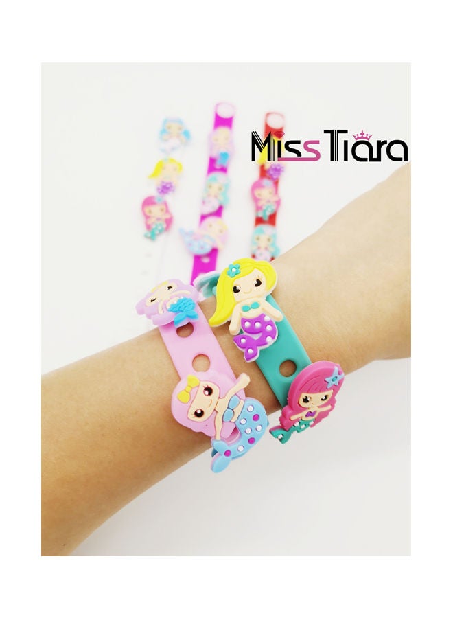 5-Piece Silicone Slap Bracelet Set MTA0404