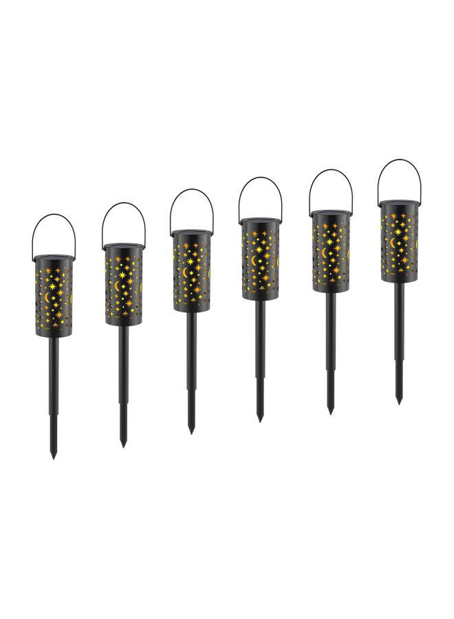 Tomshine 6-Piece Solar Garden Light Yellow 25.5x16.5x20centimeter  - Image 1