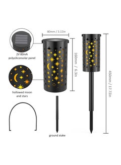 Tomshine 6-Piece Solar Garden Light Yellow 25.5x16.5x20centimeter  - Image 2