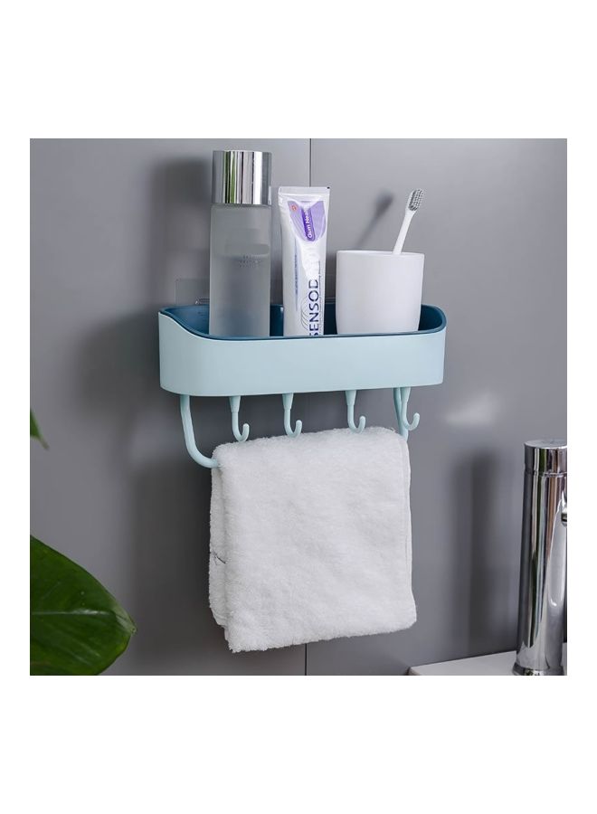 Qiangtie Bathroom Wall Shelf Blue One Size 