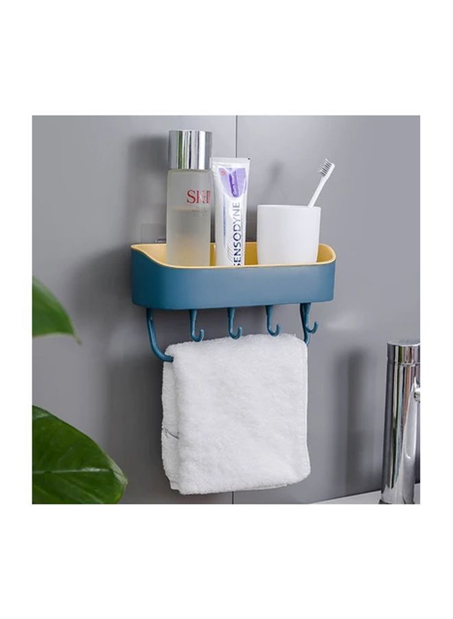 Qiangtie Wall Mounted Storage Rack Blue/Yellow One Size 