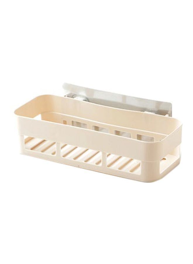 Qiangtie Wall Rack Bath Organizer Beige One Size 