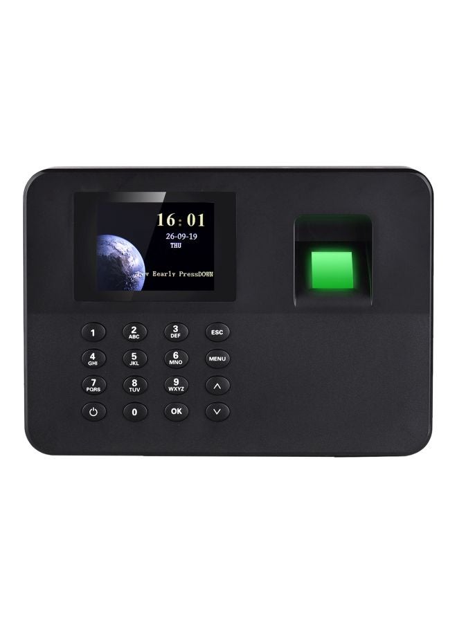 Generic Biometric Fingerprint Attendace Machine Black  - Image 1