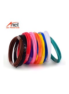 Anet 10-PCL 3D Pen Filament Refills Set Pink/Yellow/Green  - Image 4