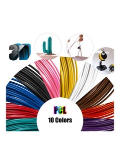 Anet 10-PCL 3D Pen Filament Refills Set Pink/Yellow/Green  - Image 5
