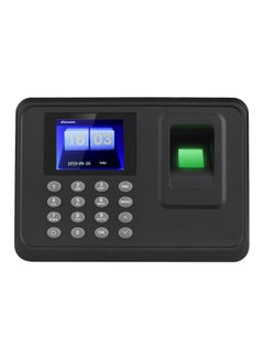 Biometric Time Attendance Machine Black/Blue/Grey