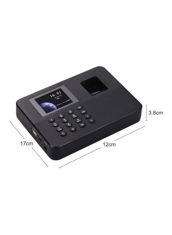 Generic Fingerprint Attendance Biometric Machine Black  - Image 4