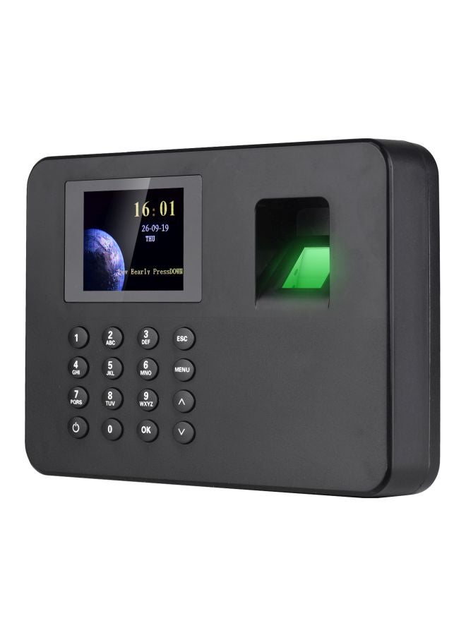 Generic Fingerprint Attendance Biometric Machine Black  - Image 2