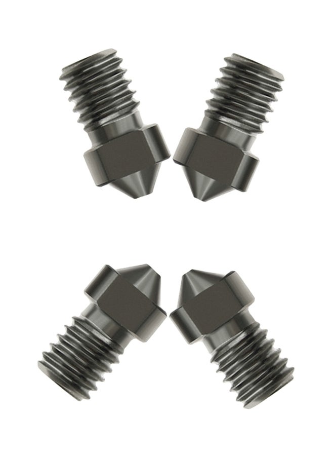 Aibecy 4-Piece Hardened Steel Nozzles For 3D Printers Silver - Image 4