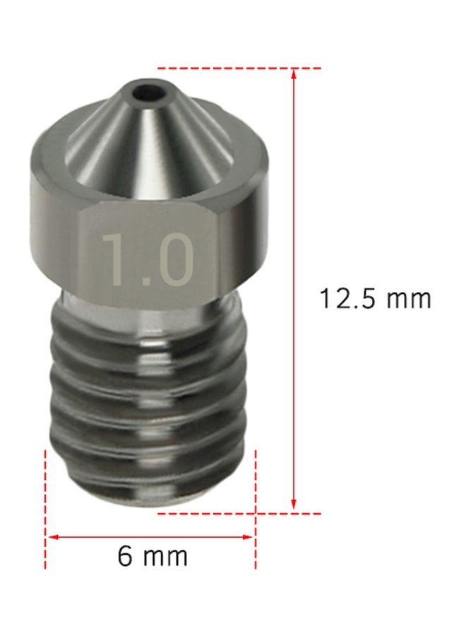 Aibecy 4-Piece Hardened Steel Nozzles For 3D Printers Silver - Image 5