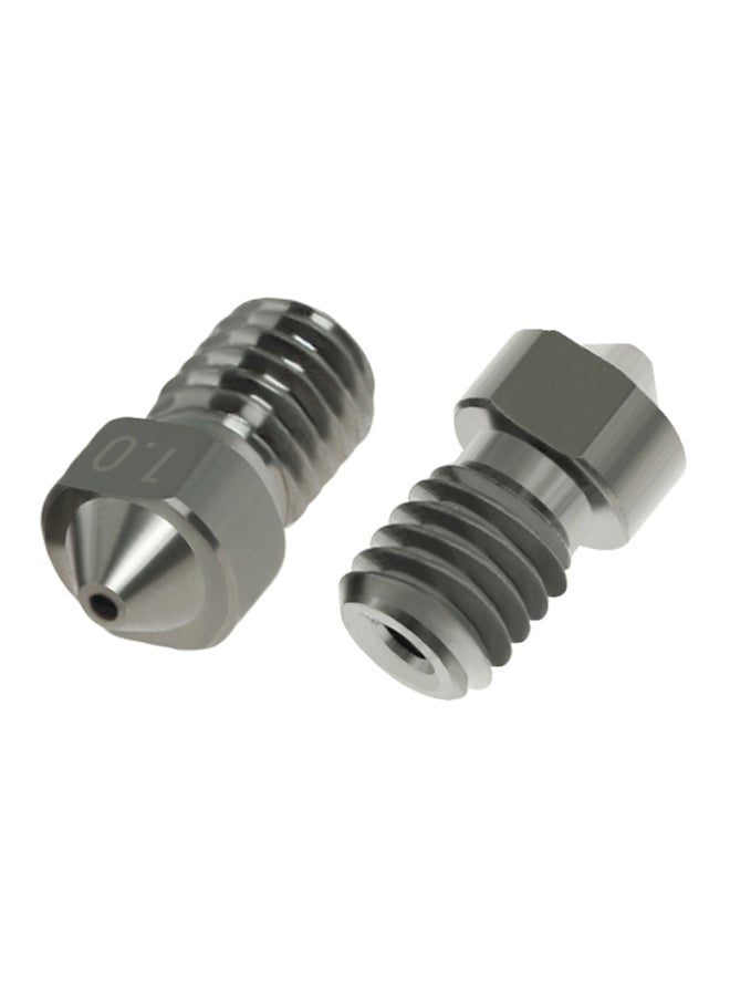 Aibecy 4-Piece Hardened Steel Nozzles For 3D Printers Silver - Image 2