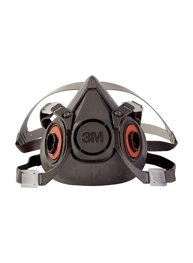 3M - 6300 Half Face Piece Mask With Filter Grey - Image 1
