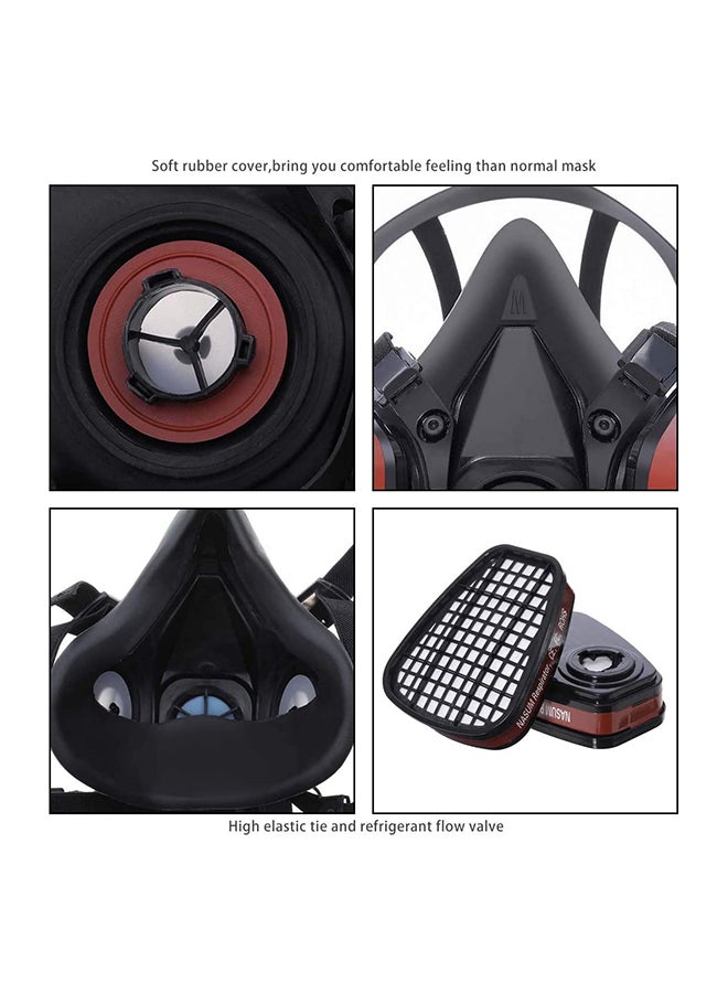 3M - 6300 Half Face Piece Mask With Filter Grey - Image 1