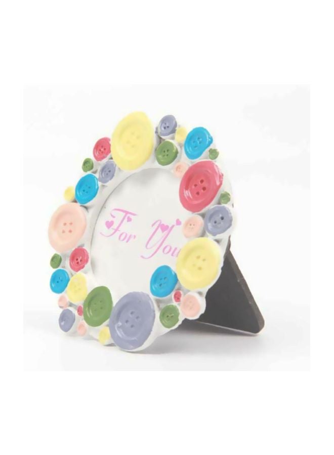 GLOW LIFE Mini Button Resin Photo Frame Yellow/Blue/Red 7.5cm  - Image 5