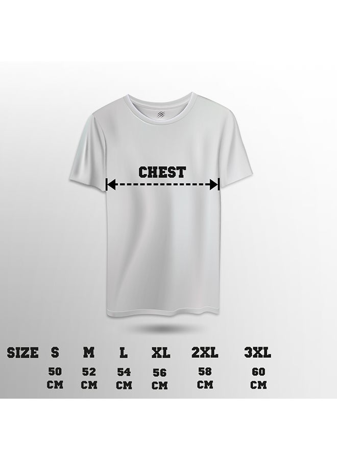 Never Give Up Casual T-Shirt White - Image 4