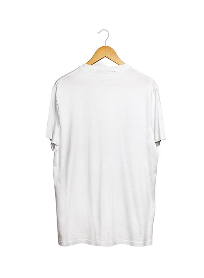 Generic - Printed Casual T-Shirt White - Image 1
