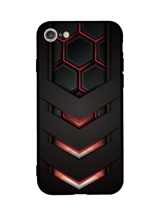 Protective Case Cover For Apple iPhone SE 2/iPhone 7/iPhone 8 Red & Black