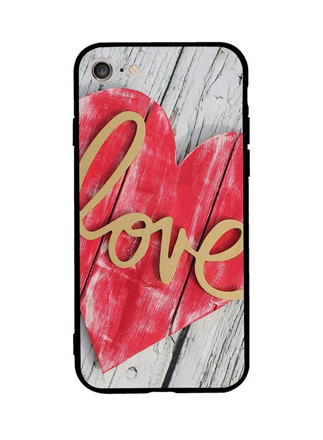 Protective Case Cover For Apple iPhone SE 2/ iPhone 7/ iPhone 8 Love In Wood