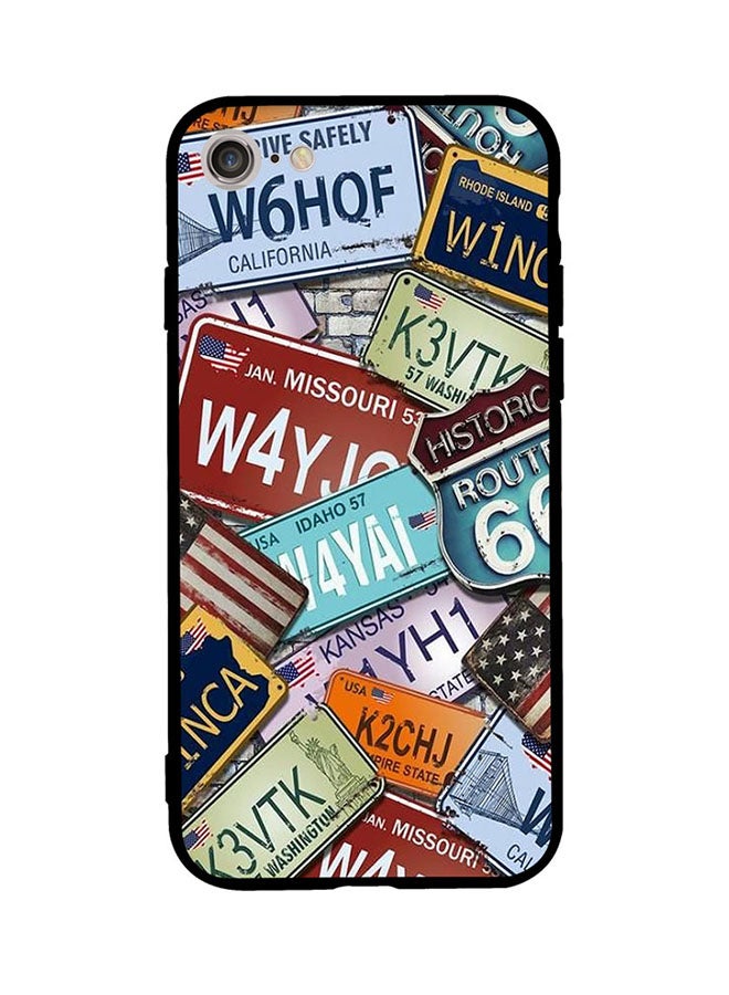 Theodor Protective Case Cover For Apple iPhone SE 2/ iPhone 7/ iPhone 8 Car Number Plate 