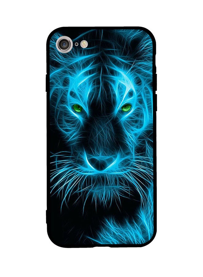 Protective Case Cover For Apple iPhone SE 2/iPhone 7/iPhone 8 Blue Line Lion