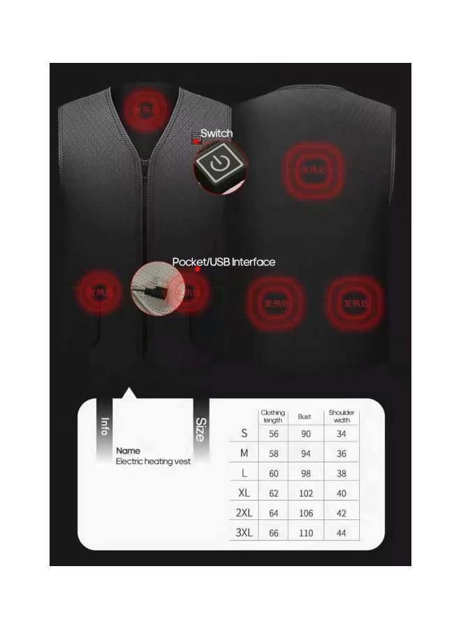 Generic Heating Vest Jacket XXL - Image 3